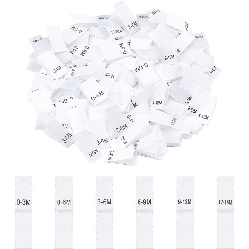 Baby Clothing Labels - 600 Pcs Clothing Month Labels 6
