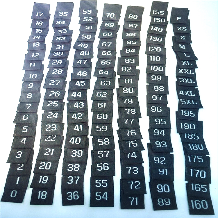 Baby Clothing Labels - Kích thước Nhãn kỹ thuật số