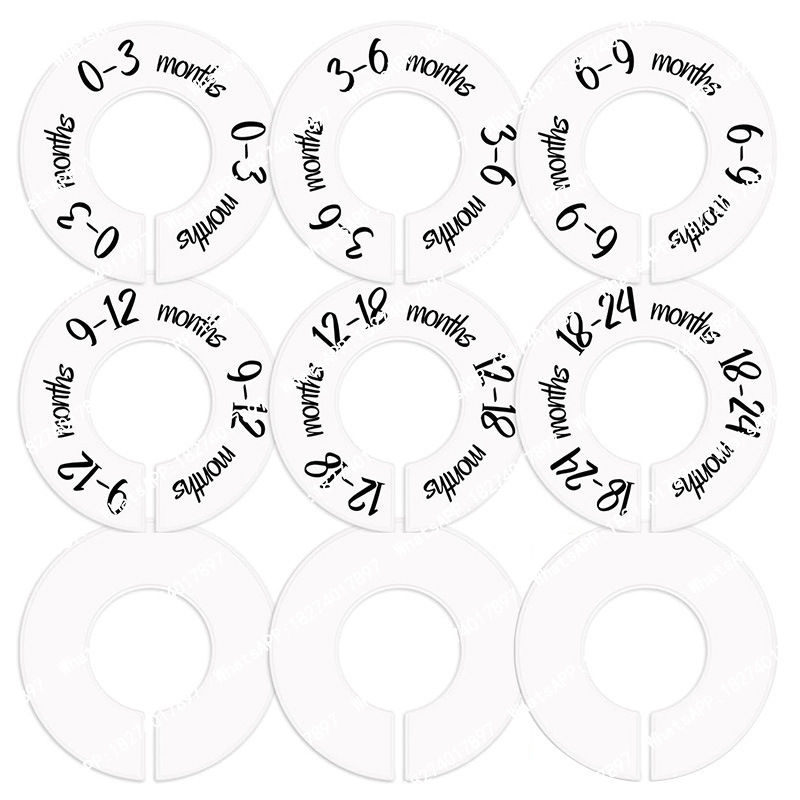 Baby Clothing Hanger Dividers - 100pcs Multi Size Baby Kids Cloth