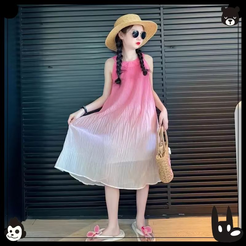 Baby Clothing Line - Girls Sleeveless Princess Dresses Baby Print