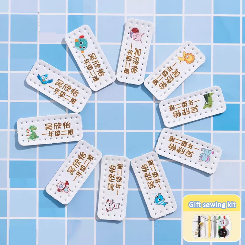 Customized Name Leather Laser  - đánh giá và giá Baby Clothing Labels