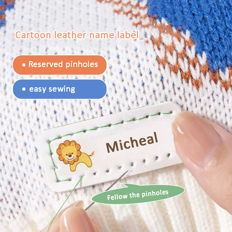 Customized Name Leather Laser  - đánh giá và giá Baby Clothing Labels