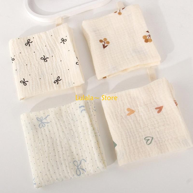 Y4QA Gói 5 Chiếc Khăn Lau Mềm  - đánh giá và giá Printed Bibs Pack