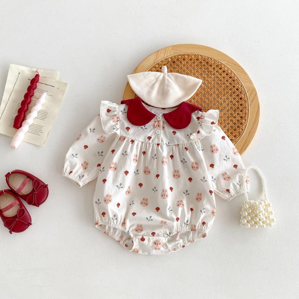Cute Rabbit Printed Baby Jumps - đánh giá và giá Baby Clothing Quality