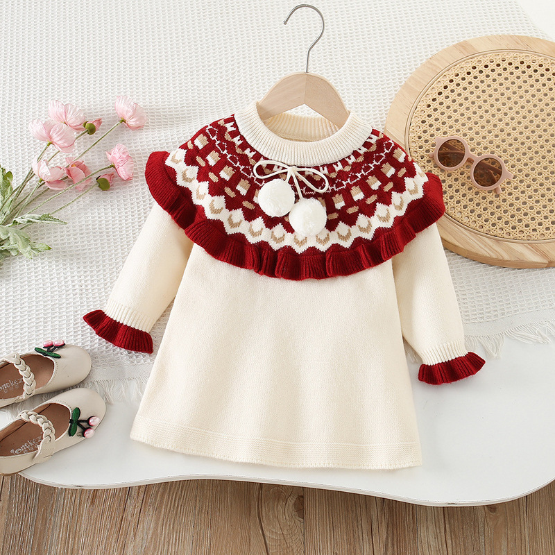 Girls Knitted Dresses Spring A - đánh giá và giá Baby Clothing Line
