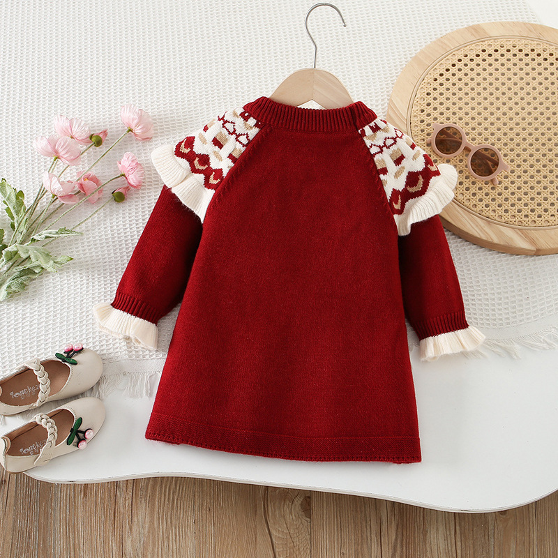 Girls Knitted Dresses Spring A - đánh giá và giá Baby Clothing Line