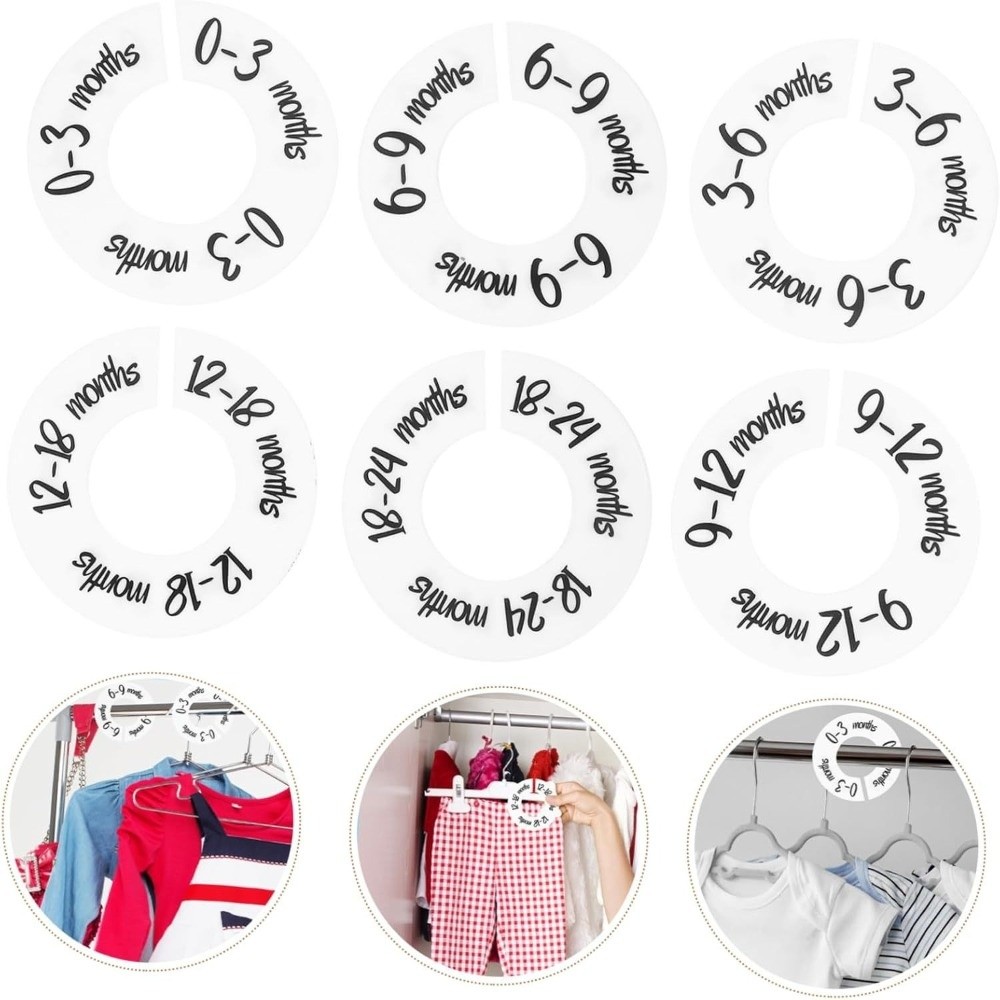 68/9Pcs Organizing Hangers Bab - đánh giá và giá Baby Clothing Hanger Dividers