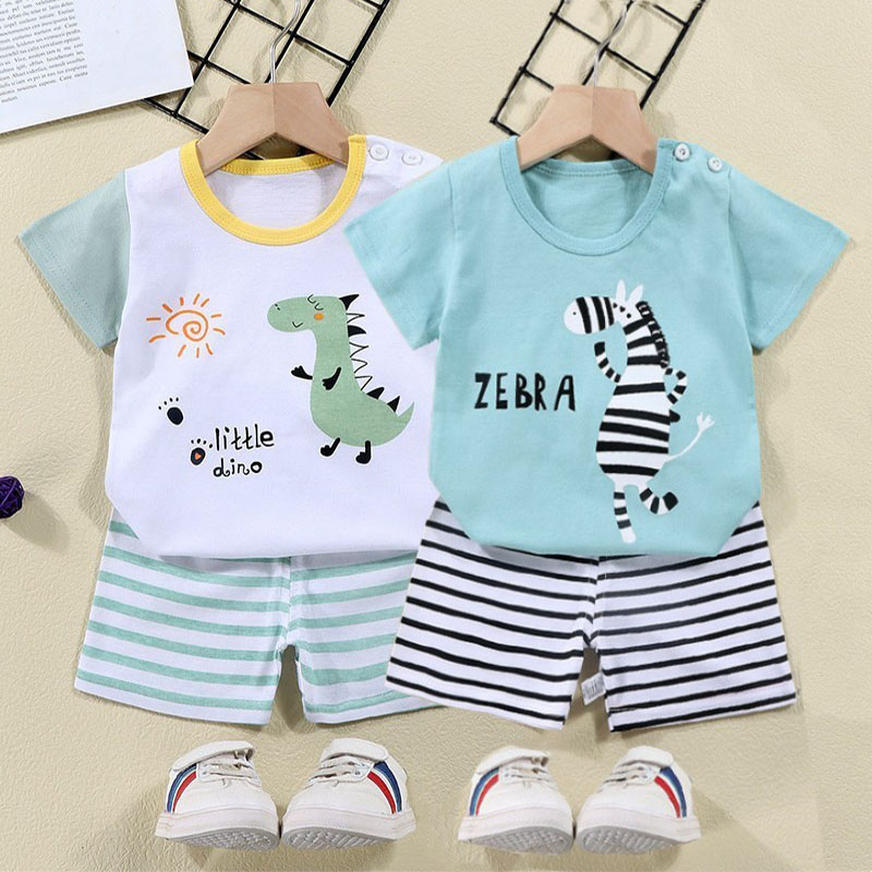Cotton Tees+Shorts 2-piece Tra - đánh giá và giá Baby Clothing For Summer
