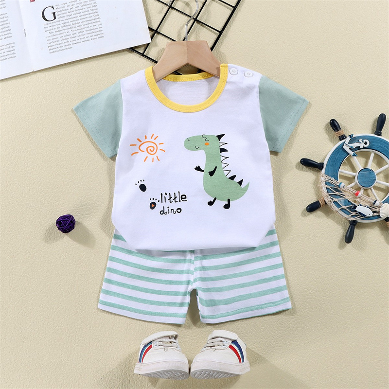 Cotton Tees+Shorts 2-piece Tra - đánh giá và giá Baby Clothing For Summer