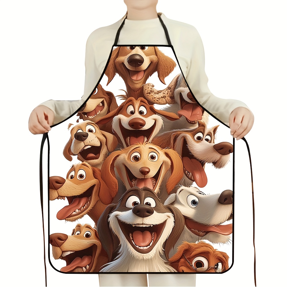 Cartoon Dog Pack Apron – 8 Pla - đánh giá và giá Printed Bibs Pack