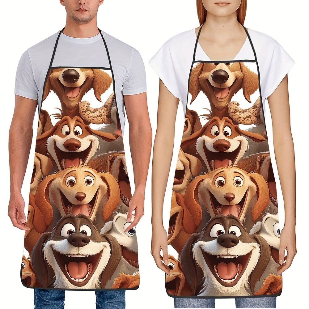 Cartoon Dog Pack Apron – 8 Pla - đánh giá và giá Printed Bibs Pack