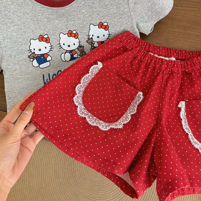 Anime Hello Kitty Girl Summer  - đánh giá và giá Baby Clothing Quality