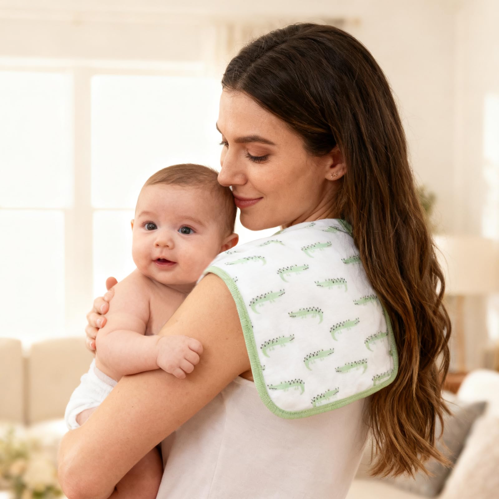 Benoxine 8-Pack Organic Cotton - đánh giá và giá Printed Bibs Pack