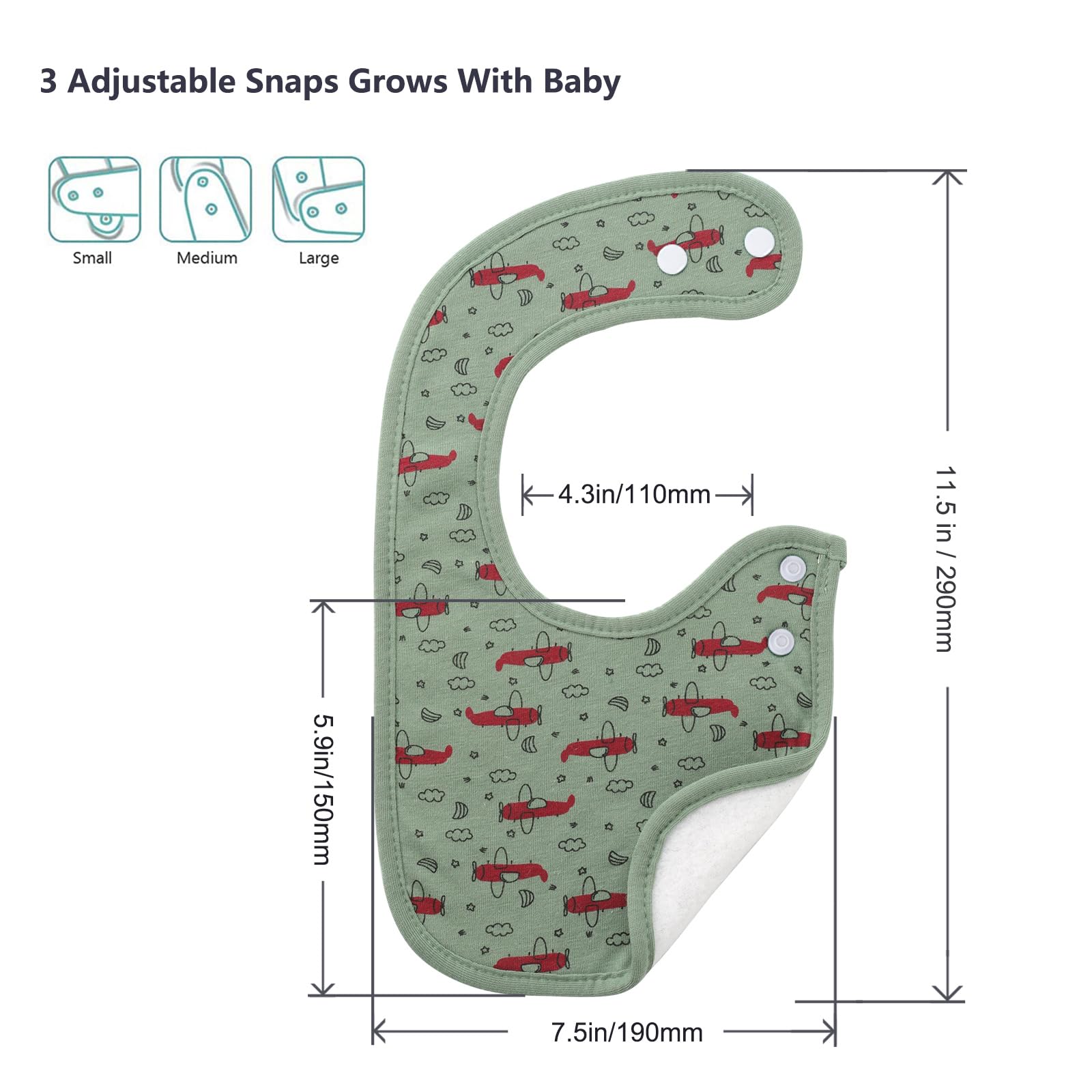 10-Pack Baby Bandana Bibs Soft - đánh giá và giá Printed Bibs Pack