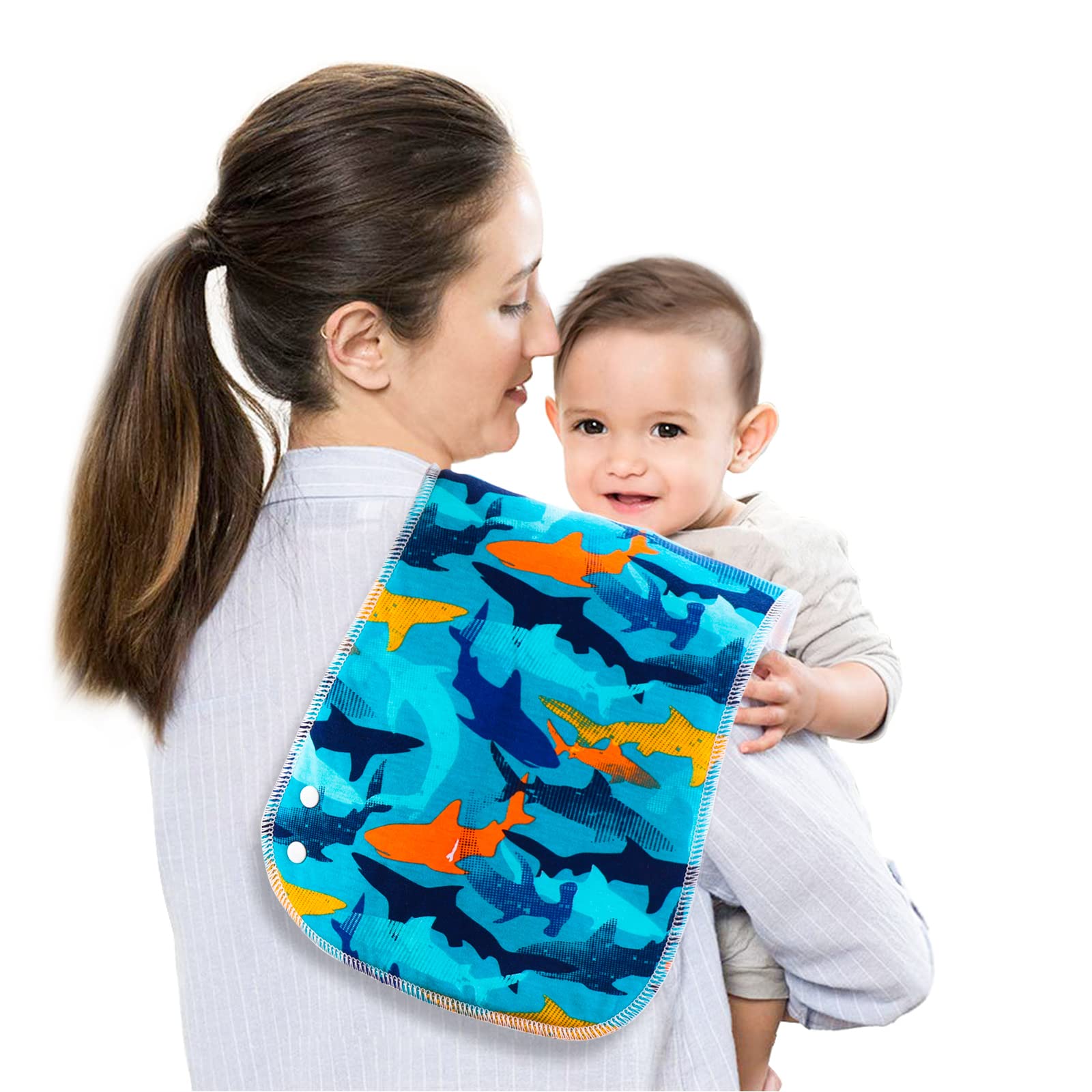 Benoxine 6-Pack 2-in-1 Baby Bu - đánh giá và giá Printed Bibs Pack