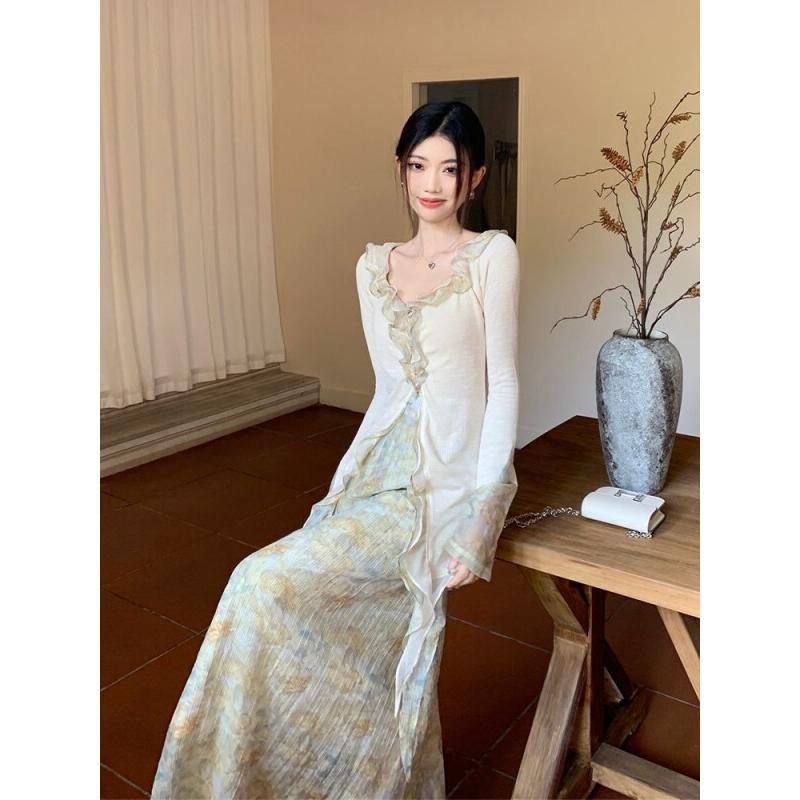 Women's Two Piece Set Ruffle T - đánh giá và giá Summer Short Set